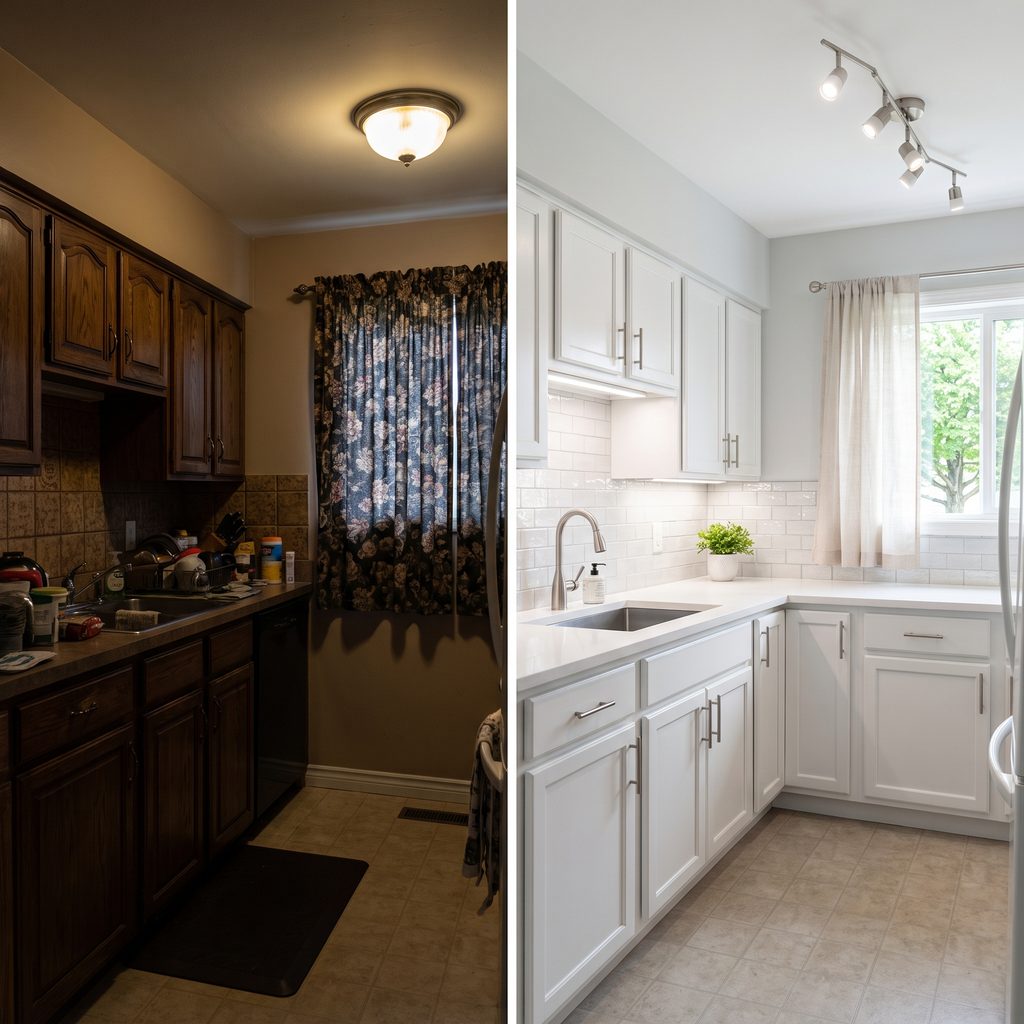 Before & After Small Kitchen